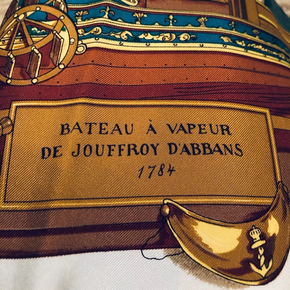 Authentic Vintage Hermes Silk Scarf - 90cm - Musee with Original Hermes Envelop - Picture 13 of 15